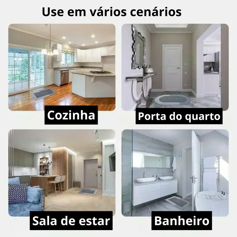 Tapete para Banheiro Absorvente Antiderrapante de Alta Qualidade Vitamw